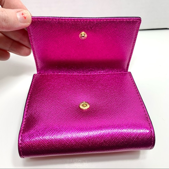 kate spade Handbags - NWOT. Kate Spade Bright metallic fuchsia Wallet